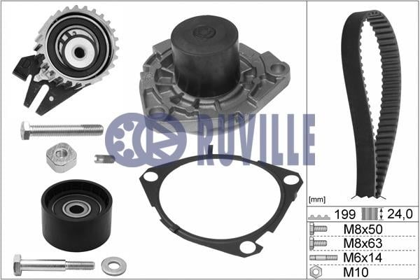 Ruville 56036711 TIMING BELT KIT WITH WATER PUMP 56036711: Buy near me in Poland at 2407.PL - Good price!