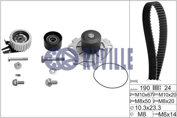 Ruville 56036771 TIMING BELT KIT WITH WATER PUMP 56036771: Buy near me in Poland at 2407.PL - Good price!