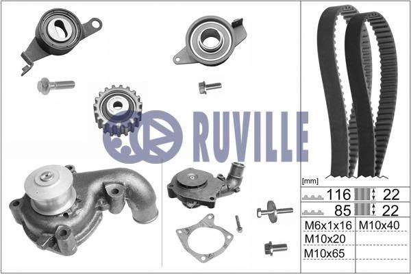 Ruville 55214701 TIMING BELT KIT WITH WATER PUMP 55214701: Buy near me in Poland at 2407.PL - Good price!