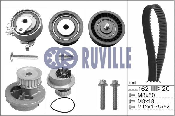 Ruville 55327731 TIMING BELT KIT WITH WATER PUMP 55327731: Buy near me in Poland at 2407.PL - Good price!