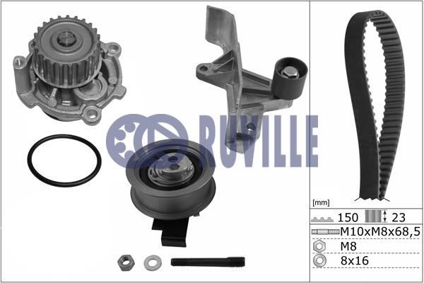 Ruville 56364712 Ремень ГРМ, комплект с водяным насосом 56364712: Отличная цена - Купить в Польше на 2407.PL!