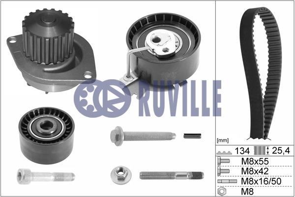 Ruville 56638701 TIMING BELT KIT WITH WATER PUMP 56638701: Buy near me at 2407.PL in Poland at an Affordable price!
