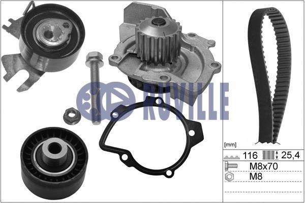 Ruville 56658701 TIMING BELT KIT WITH WATER PUMP 56658701: Buy near me in Poland at 2407.PL - Good price!