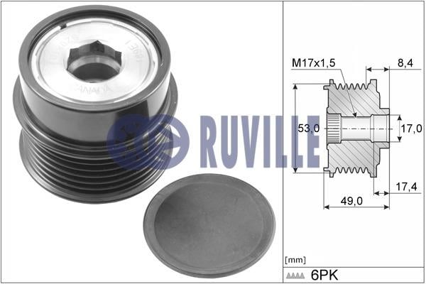 Ruville 58629 Freewheel clutch, alternator 58629: Buy near me in Poland at 2407.PL - Good price!