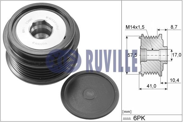 Ruville 56999 Freewheel clutch, alternator 56999: Buy near me at 2407.PL in Poland at an Affordable price!