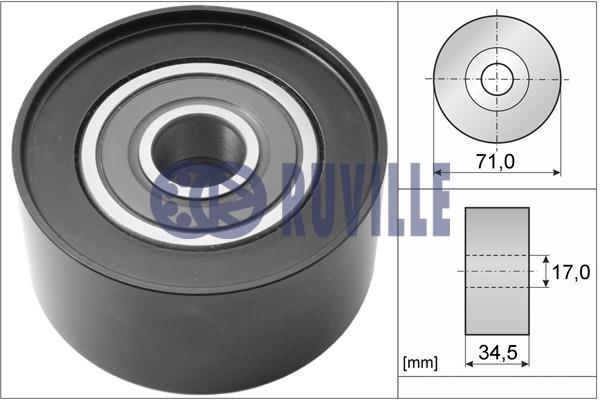 Ruville 57074 V-ribbed belt tensioner (drive) roller 57074: Buy near me in Poland at 2407.PL - Good price!