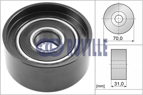 Ruville 57438 V-ribbed belt tensioner (drive) roller 57438: Buy near me in Poland at 2407.PL - Good price!