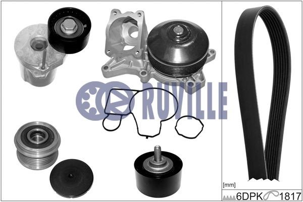 Ruville 55095802 Drive belt kit 55095802: Buy near me at 2407.PL in Poland at an Affordable price!