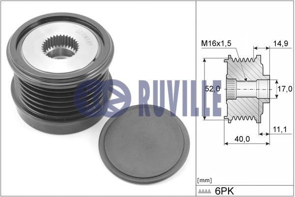 Ruville 57543 Freewheel clutch, alternator 57543: Buy near me at 2407.PL in Poland at an Affordable price!