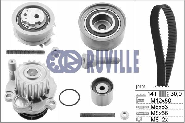 Ruville 55766711 TIMING BELT KIT WITH WATER PUMP 55766711: Buy near me in Poland at 2407.PL - Good price!