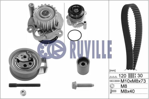 Ruville 55494702 TIMING BELT KIT WITH WATER PUMP 55494702: Buy near me in Poland at 2407.PL - Good price!