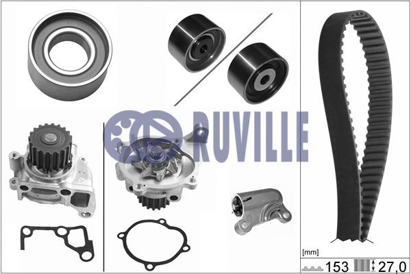 Ruville 57034711 TIMING BELT KIT WITH WATER PUMP 57034711: Buy near me in Poland at 2407.PL - Good price!