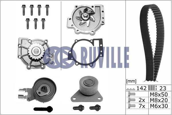 Ruville 56536701 TIMING BELT KIT WITH WATER PUMP 56536701: Buy near me in Poland at 2407.PL - Good price!