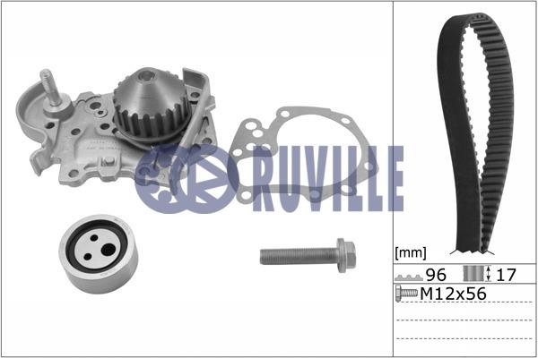 Ruville 55622702 Steuerungseinrichtungsriemen, Satz mit Wasserpumpe 55622702: Kaufen Sie zu einem guten Preis in Polen bei 2407.PL!