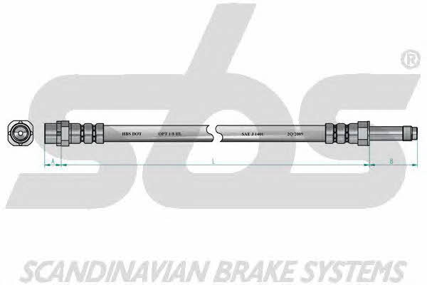 SBS 1330851512 Bremsschlauch 1330851512: Kaufen Sie zu einem guten Preis in Polen bei 2407.PL!