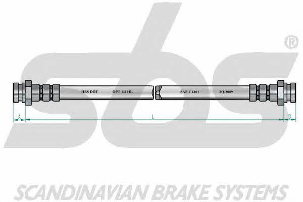 SBS 1330852214 Brake Hose 1330852214: Buy near me at 2407.PL in Poland at an Affordable price!