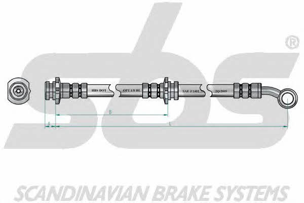 SBS 1330852236 Przewód hamulcowy elastyczny 1330852236: Dobra cena w Polsce na 2407.PL - Kup Teraz!