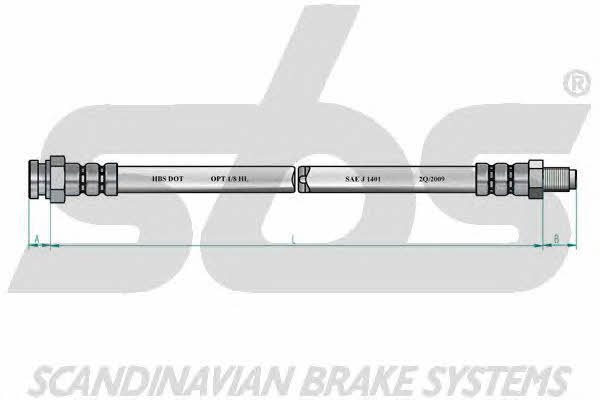 SBS 13308523107 Brake Hose 13308523107: Buy near me in Poland at 2407.PL - Good price!