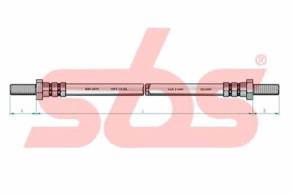 SBS 1330852509 Brake Hose 1330852509: Buy near me in Poland at 2407.PL - Good price!