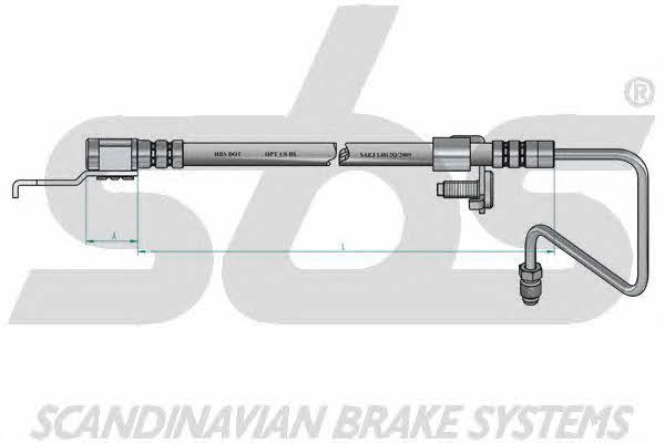 SBS 13308525101 Brake Hose 13308525101: Buy near me in Poland at 2407.PL - Good price!