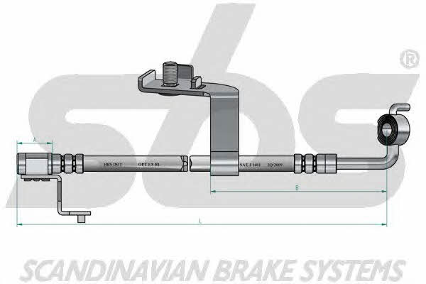 SBS 13308525107 Brake Hose 13308525107: Buy near me in Poland at 2407.PL - Good price!