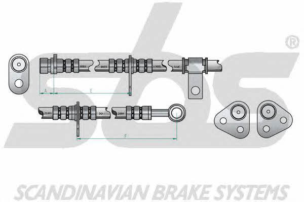 SBS 1330852616 Brake Hose 1330852616: Buy near me in Poland at 2407.PL - Good price!