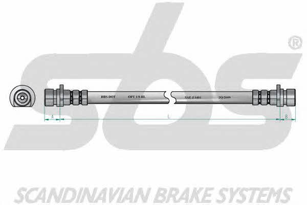 SBS 1330852619 Brake Hose 1330852619: Buy near me in Poland at 2407.PL - Good price!