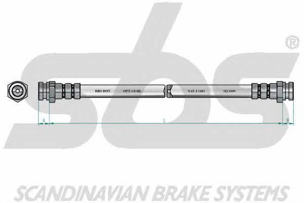 SBS 1330853241 Brake Hose 1330853241: Buy near me in Poland at 2407.PL - Good price!