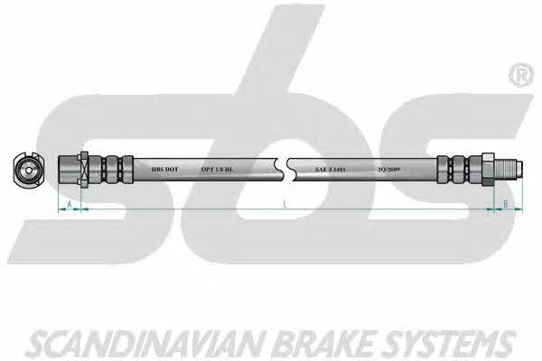 SBS 1330853332 Brake Hose 1330853332: Buy near me in Poland at 2407.PL - Good price!