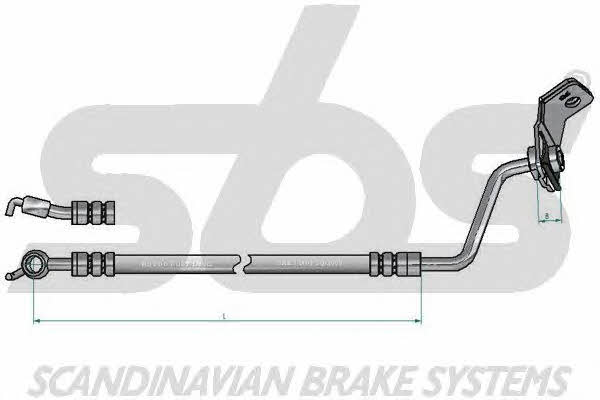 SBS 1330853485 Brake Hose 1330853485: Buy near me in Poland at 2407.PL - Good price!