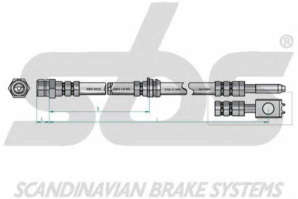 SBS 13308547130 Brake Hose 13308547130: Buy near me in Poland at 2407.PL - Good price!