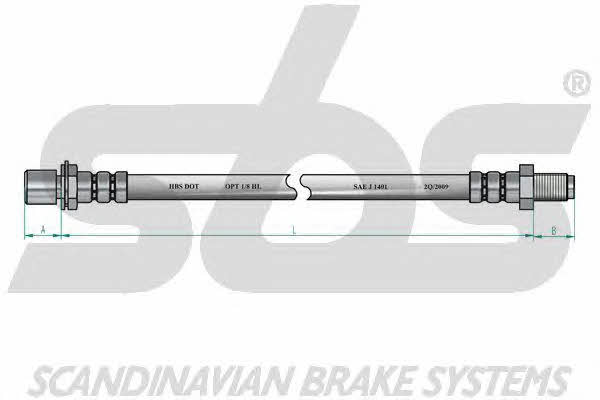 SBS 13308545104 Brake Hose 13308545104: Buy near me in Poland at 2407.PL - Good price!