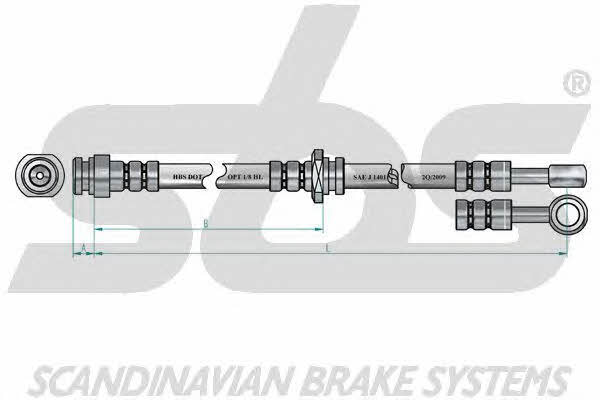 SBS 1330855211 Brake Hose 1330855211: Buy near me in Poland at 2407.PL - Good price!