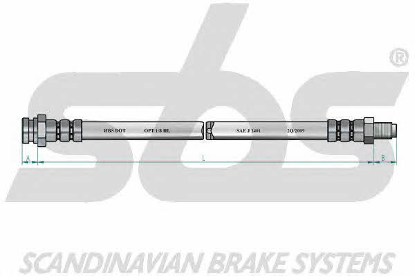 SBS 1330859923 Brake Hose 1330859923: Buy near me in Poland at 2407.PL - Good price!