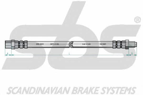 SBS 1330859949 Brake Hose 1330859949: Buy near me in Poland at 2407.PL - Good price!