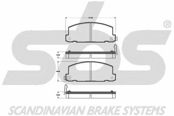 SBS 1501221402 Brake Pad Set, disc brake 1501221402: Buy near me in Poland at 2407.PL - Good price!