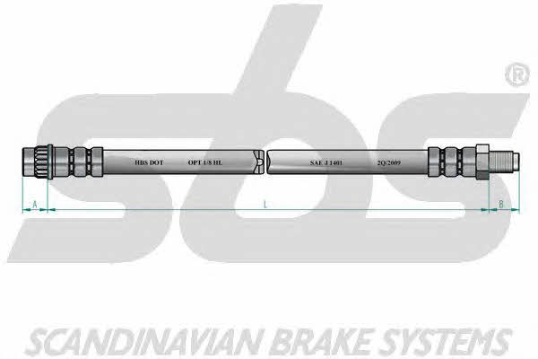 SBS 1330851912 Brake Hose 1330851912: Buy near me in Poland at 2407.PL - Good price!