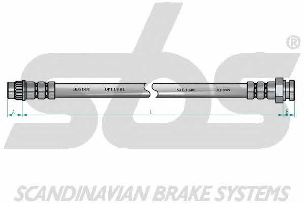 SBS 1330851930 Brake Hose 1330851930: Buy near me in Poland at 2407.PL - Good price!