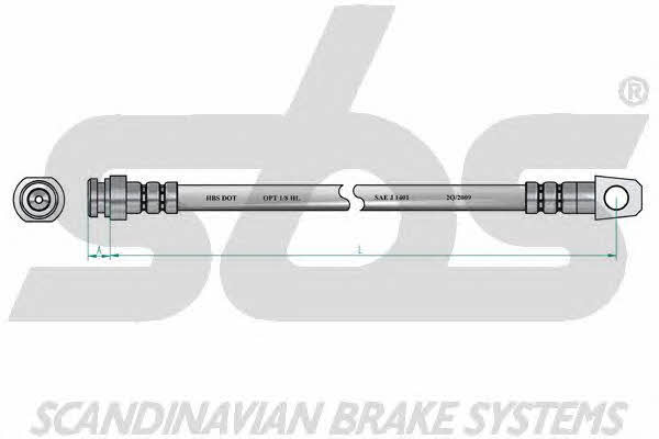 SBS 1330852261 Тормозной шланг 1330852261: Отличная цена - Купить в Польше на 2407.PL!