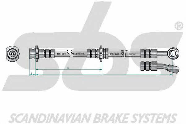 SBS 1330852274 Brake Hose 1330852274: Buy near me in Poland at 2407.PL - Good price!