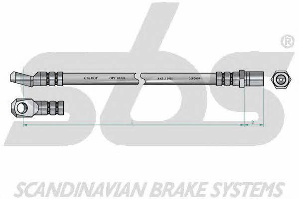 SBS 1330852323 Brake Hose 1330852323: Buy near me in Poland at 2407.PL - Good price!