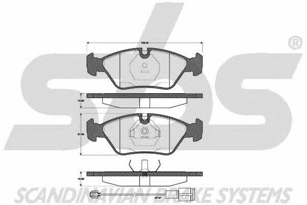SBS 1501221506 Brake Pad Set, disc brake 1501221506: Buy near me in Poland at 2407.PL - Good price!