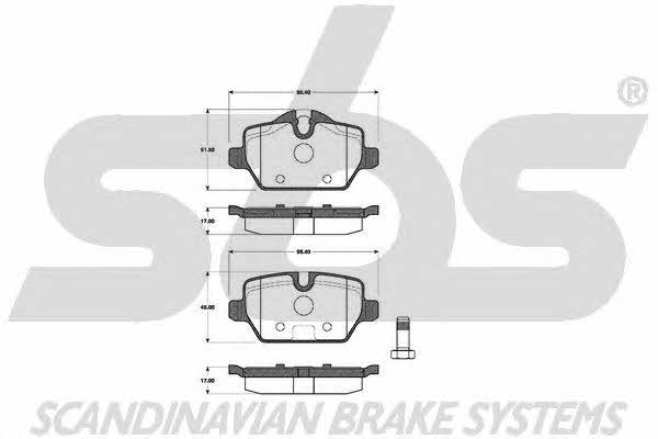 SBS 1501221530 Brake Pad Set, disc brake 1501221530: Buy near me in Poland at 2407.PL - Good price!