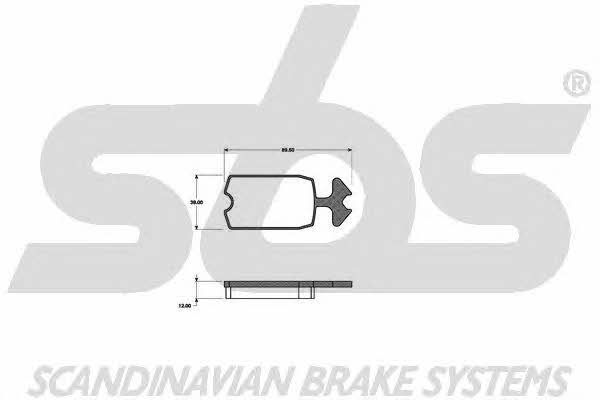 SBS 1501221901 Brake Pad Set, disc brake 1501221901: Buy near me in Poland at 2407.PL - Good price!
