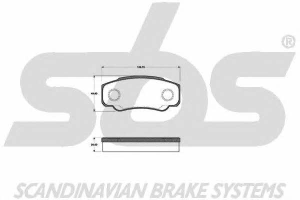 SBS 1501221949 Brake Pad Set, disc brake 1501221949: Buy near me in Poland at 2407.PL - Good price!