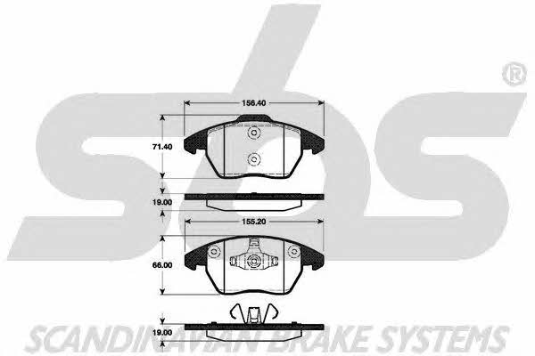 SBS 1501221953 Brake Pad Set, disc brake 1501221953: Buy near me in Poland at 2407.PL - Good price!