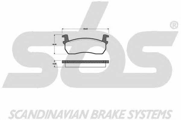 SBS 1501222204 Brake Pad Set, disc brake 1501222204: Buy near me in Poland at 2407.PL - Good price!