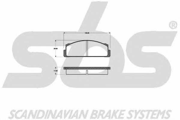 SBS 1501222305 Brake Pad Set, disc brake 1501222305: Buy near me in Poland at 2407.PL - Good price!