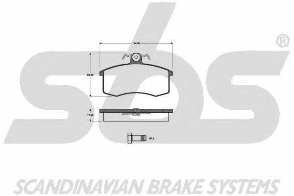 SBS 1501222321 Brake Pad Set, disc brake 1501222321: Buy near me in Poland at 2407.PL - Good price!