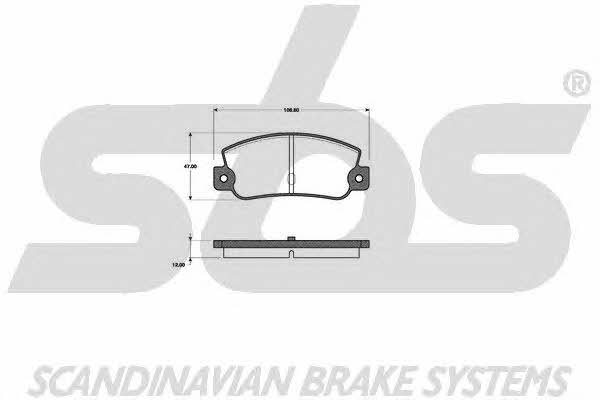 SBS 1501222329 Brake Pad Set, disc brake 1501222329: Buy near me in Poland at 2407.PL - Good price!